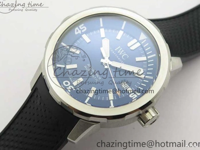 MIROTIME 0713 RelaxedFit Aquatimer Automatic IW329004 V6F 1:1 Best Edition Blue Dial on Rubber Strap MIYOTA 7095